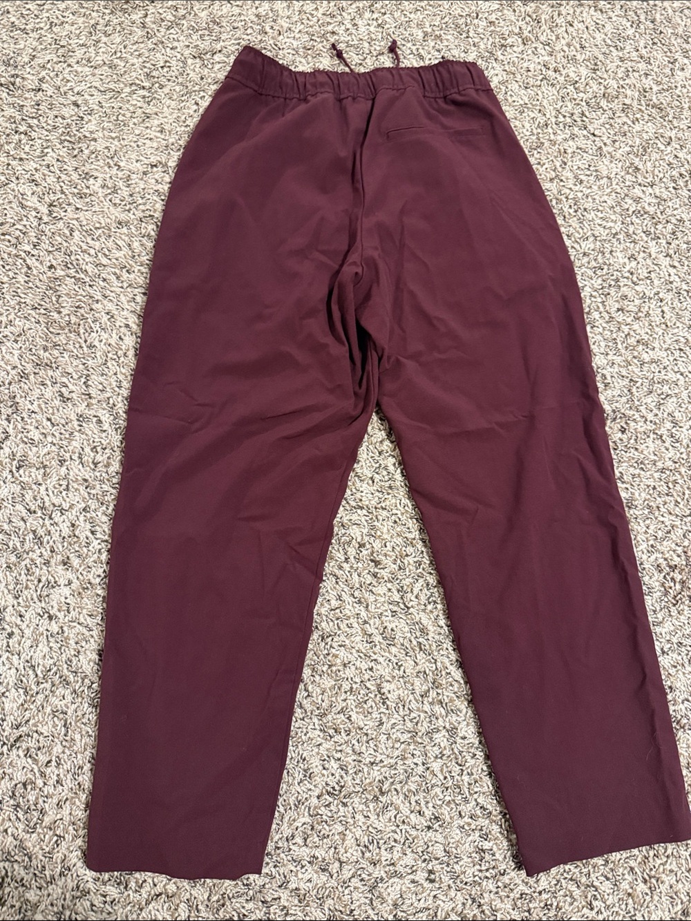 Women’s Old Navy Drawstring Relaxed Pants - Burgundy - Picture 2 of 4